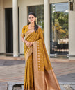 Zari Woven Art Silk Saree Violet