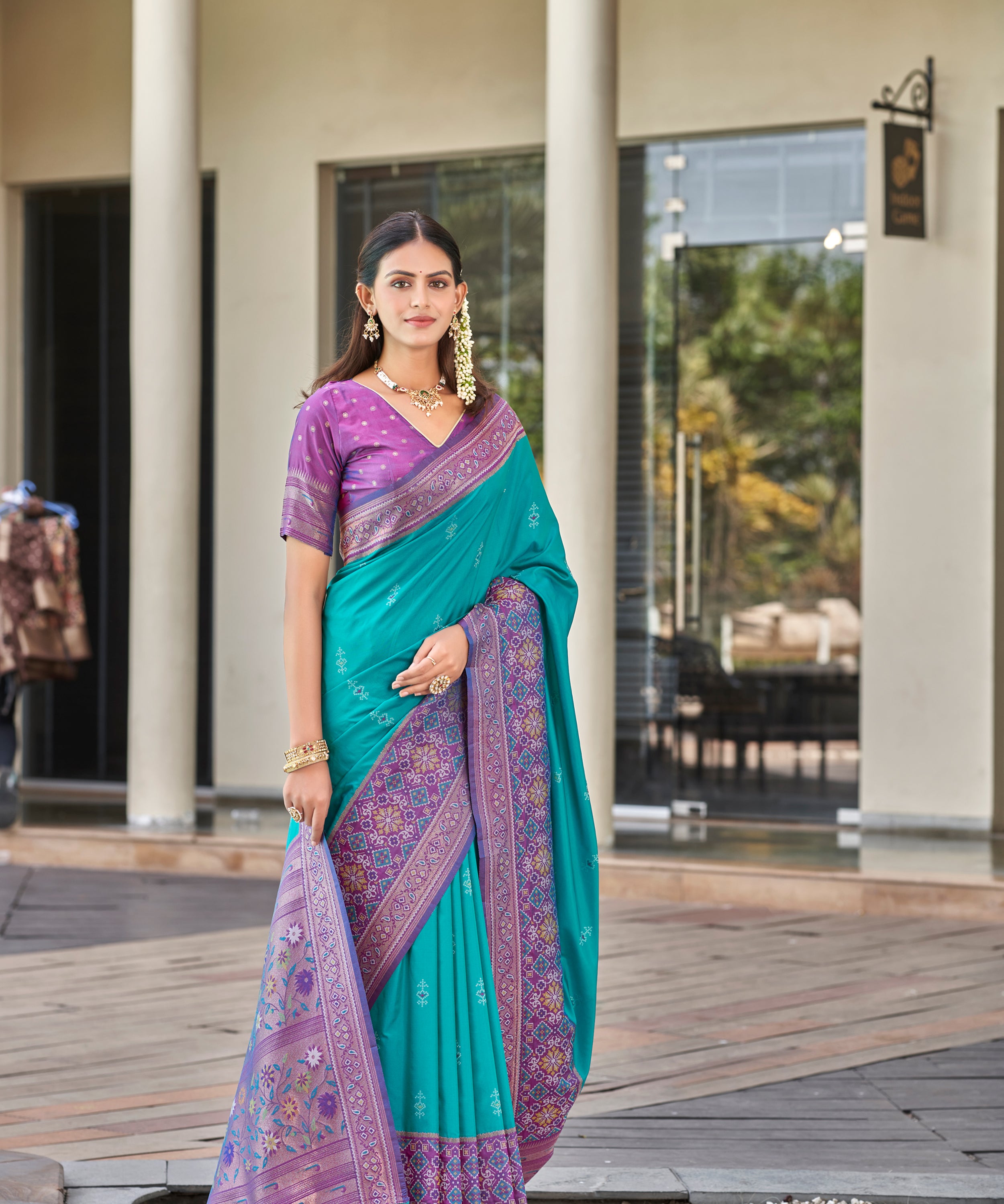 Bright Rani Tissue Silk Paithani Saree